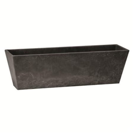 Novelty Manufacturing Novelty Manufacturing NOV36148 14.5 in. Ella Flower Box Planter - Black NOV36148